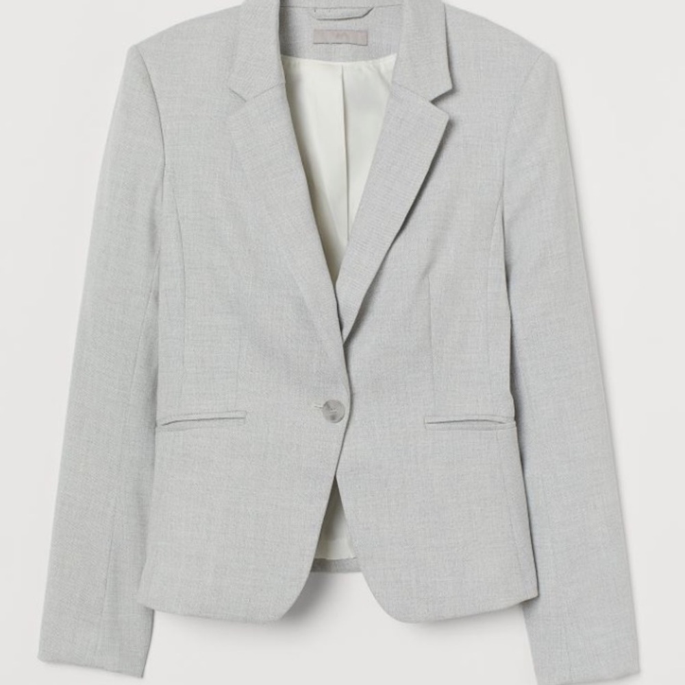 Gray Slim Fit Blazer